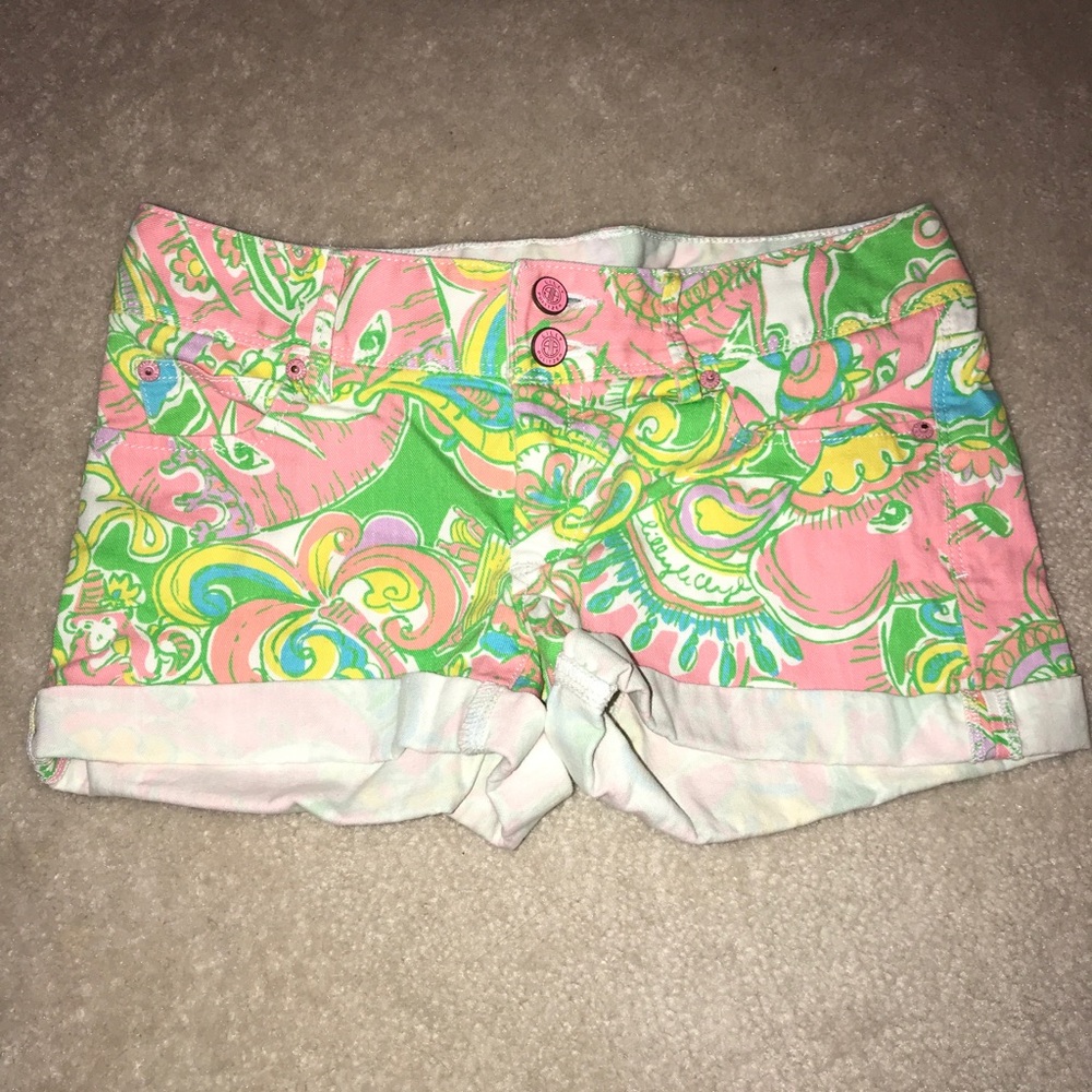 Lilly Pulitzer, size 0 shorts, like new